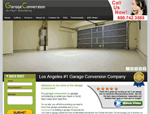 Tablet Screenshot of garageconversion.org